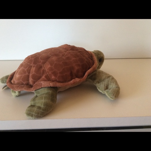 Animal Kingdom Realistic Green Sea Turtle Plush - Picture 3 of 11